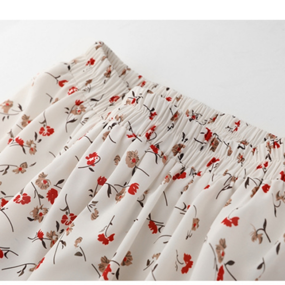 Vintage Floral Midi Skirt - Picture 5 of 7